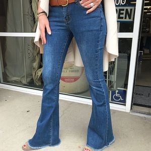 Ultra flare denim jeans